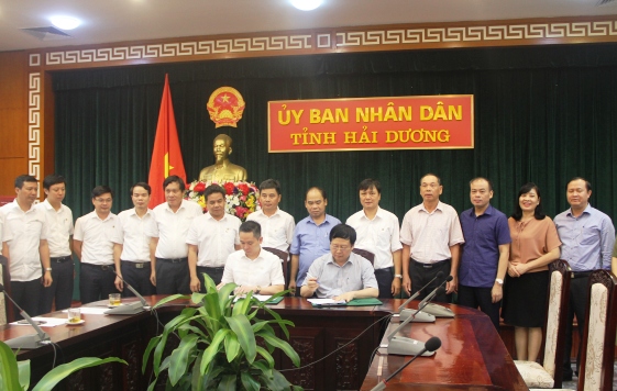 Tổng Công ty cổ phần Bia - Rượu - Nước giải khát Hà Nội làm việc với Chủ tịch UBND Tỉnh Hải Dương